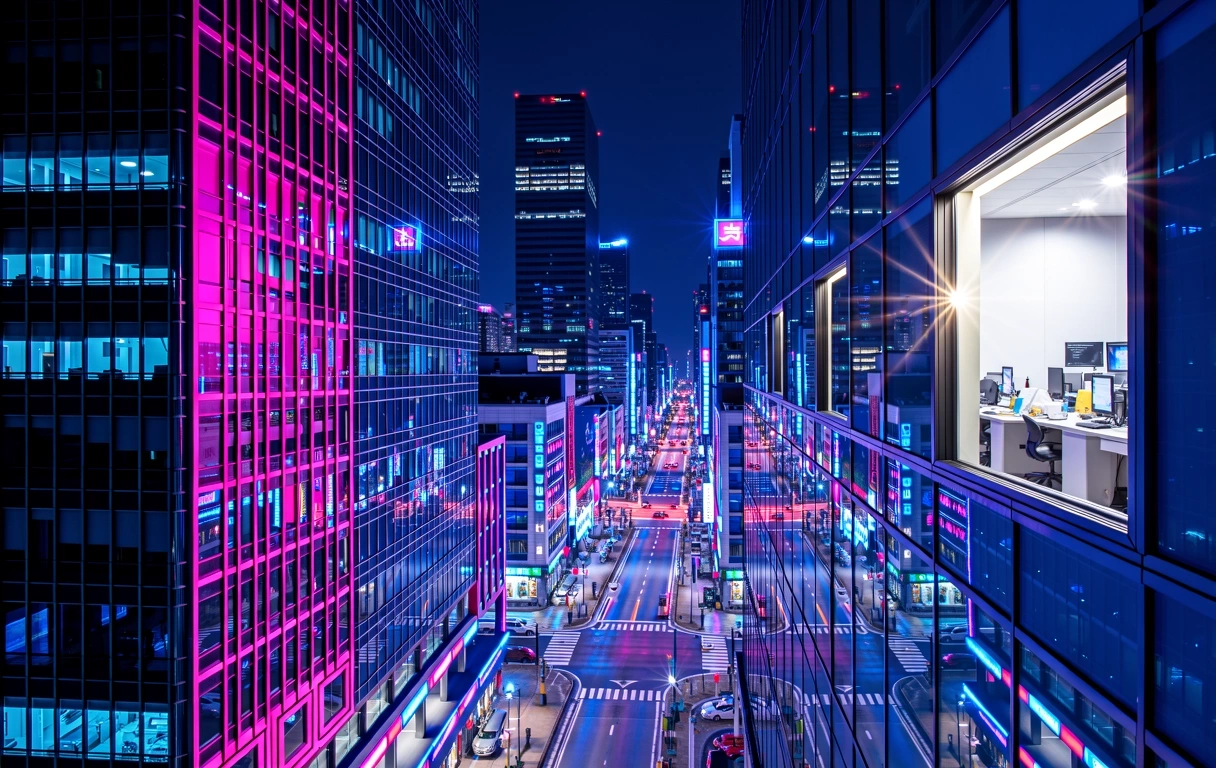 Seoul Nocturnal Skyline